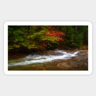 Stream in Franconia Notch State Park Sticker